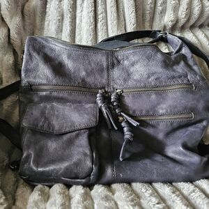 Free People Black Leather Bag